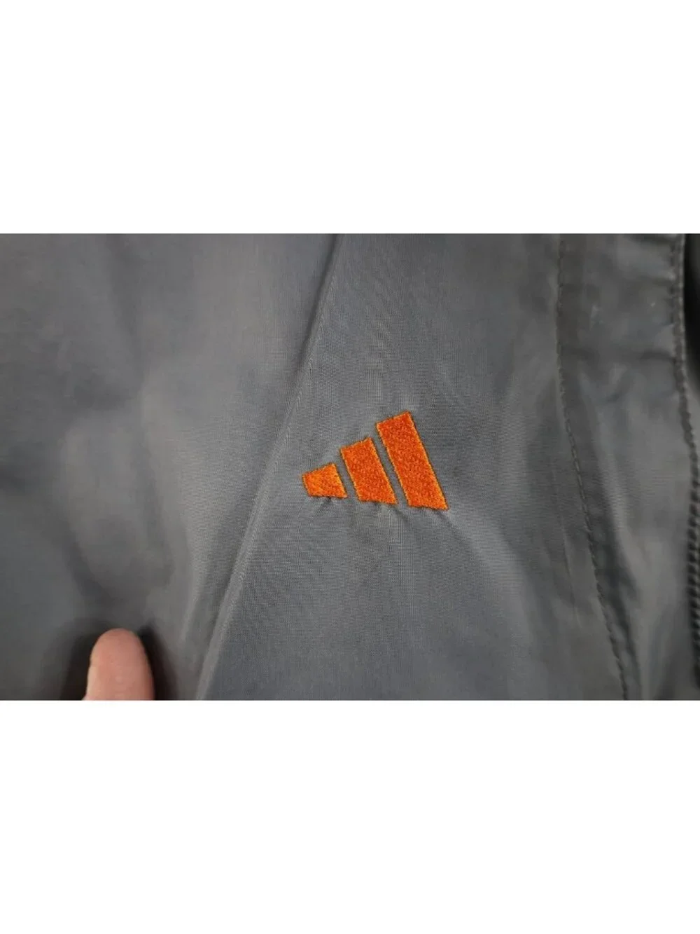 Vintage 90s Adidas Mens Large Sun Faded Color Block Mock Neck Windbreaker Jacket